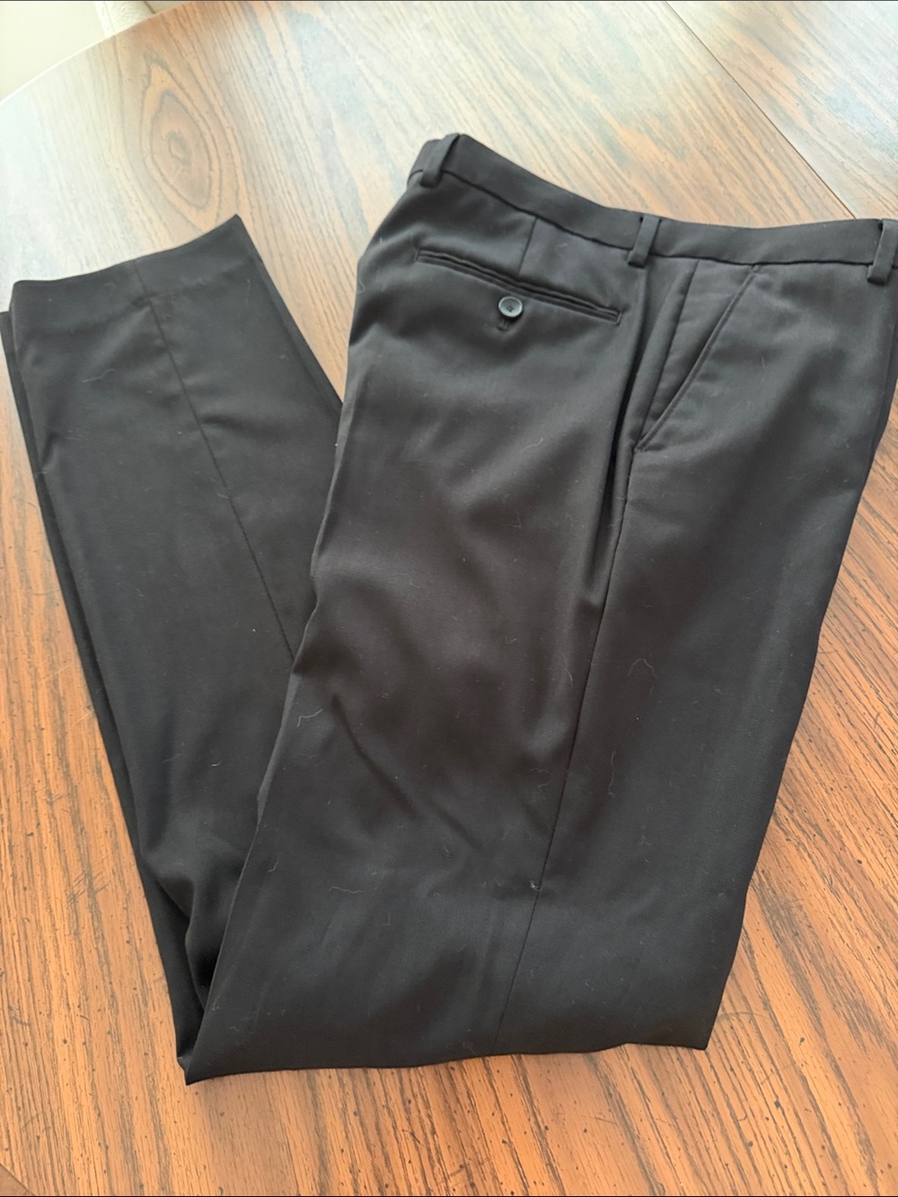 Topman Black Men's Dress Pants - Slim Tailored